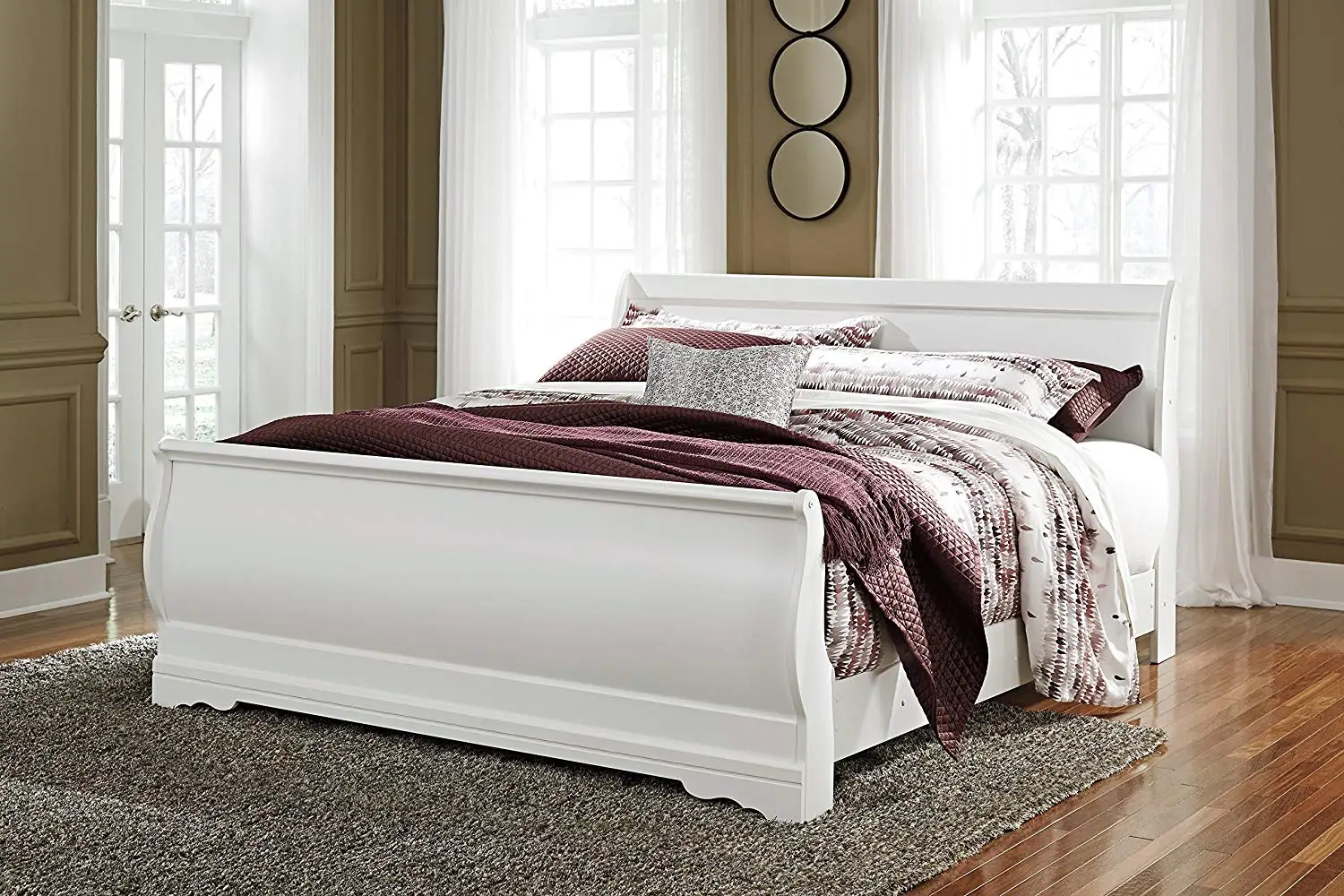 Cheap White King Size Sleigh Bed, find White King Size