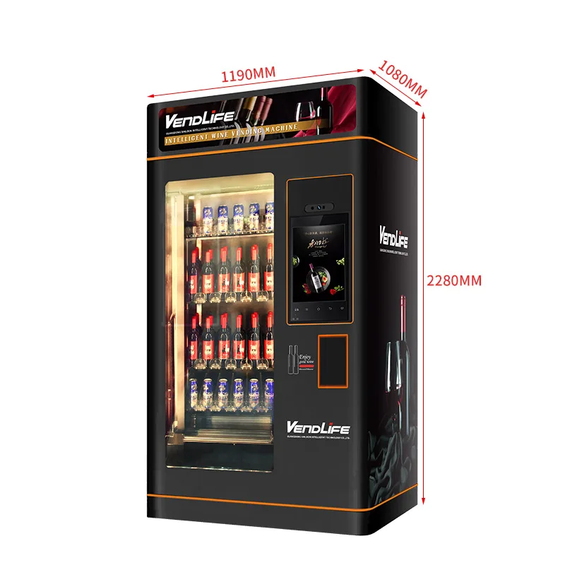 Smart Glass Bottle Champagnevending Machine Beer Red Wine Alcohol