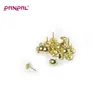 China manufacturer brass plated round head steel nail
