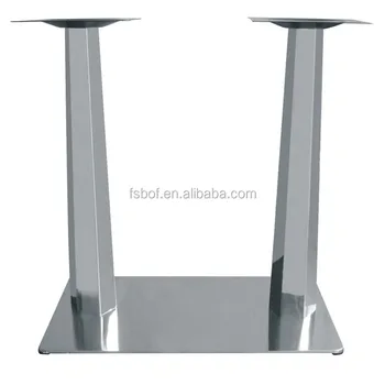 Furniture Accessories Fixing Square Metal Glass Top Table Legs