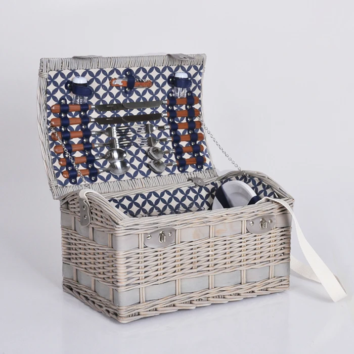 high quality cheap wicker picnic baskets wholesale with insulated bag