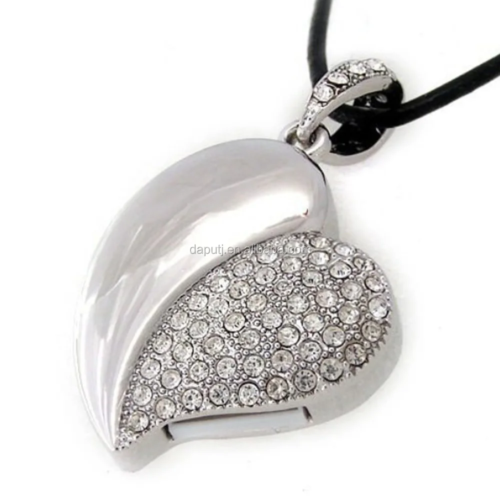 Luxury gift heart shaped usb flash drive for girl - ANKUX.COM