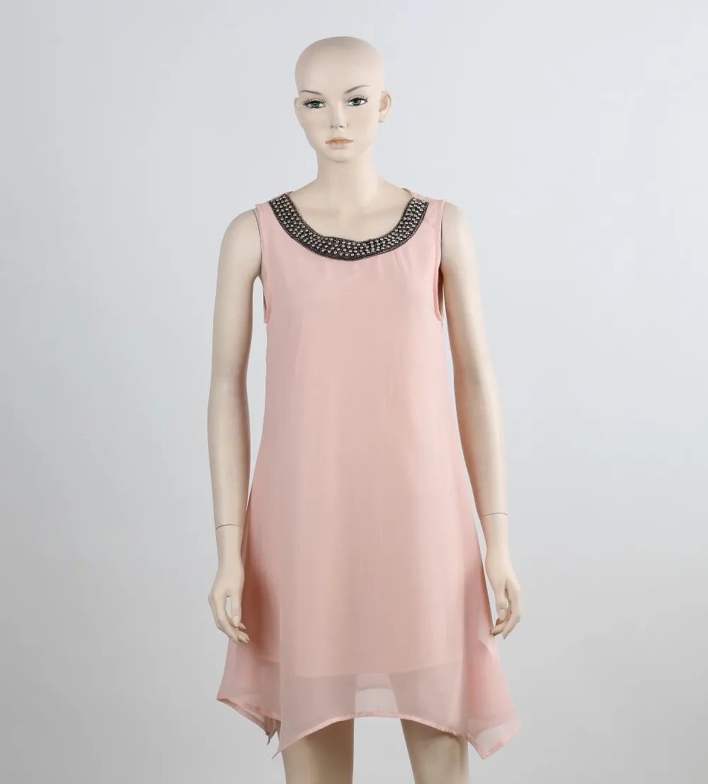 peach tunic dress