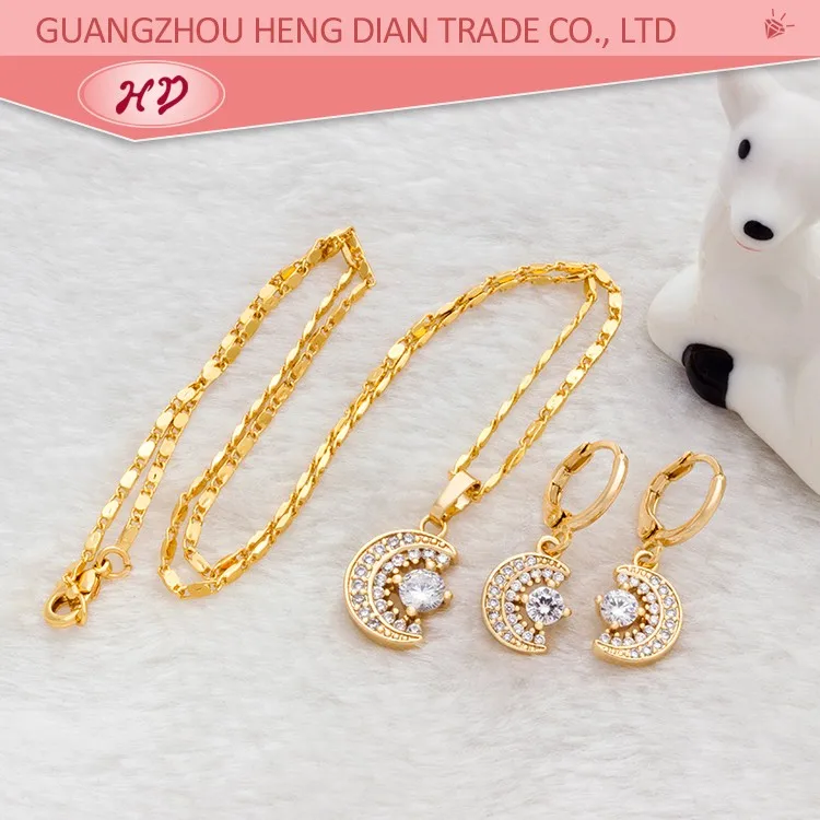 Hot Selling Chinese 18 K Gold Plating Jewelry Set,Wedding Jewelry Set