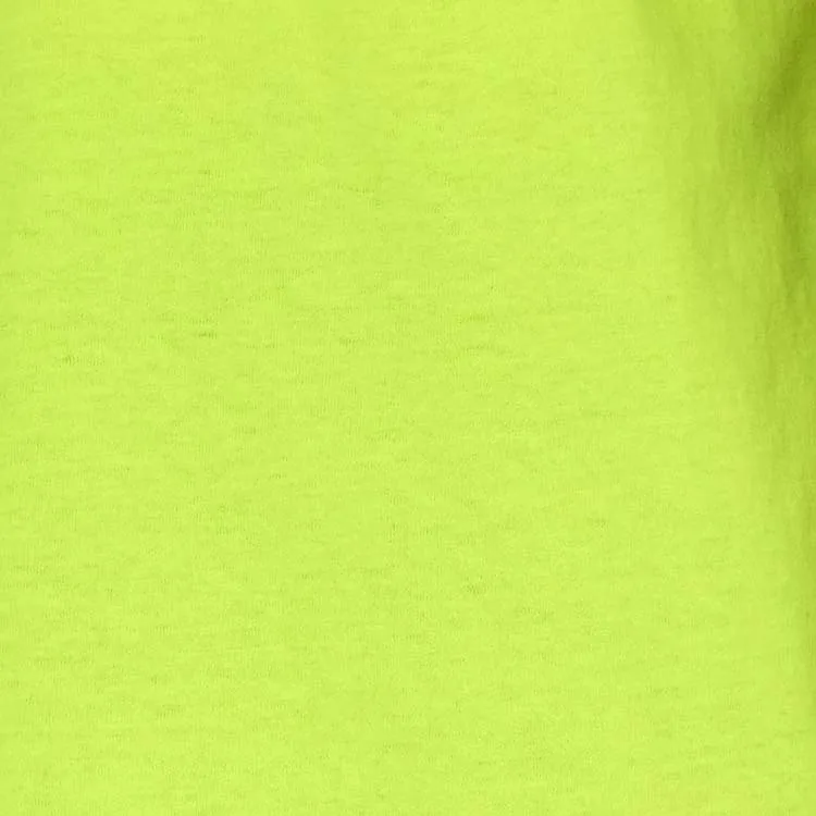 YL OEM 2019 Summer Fashion Neon Green T-shirt Plain Color 100% Cotton