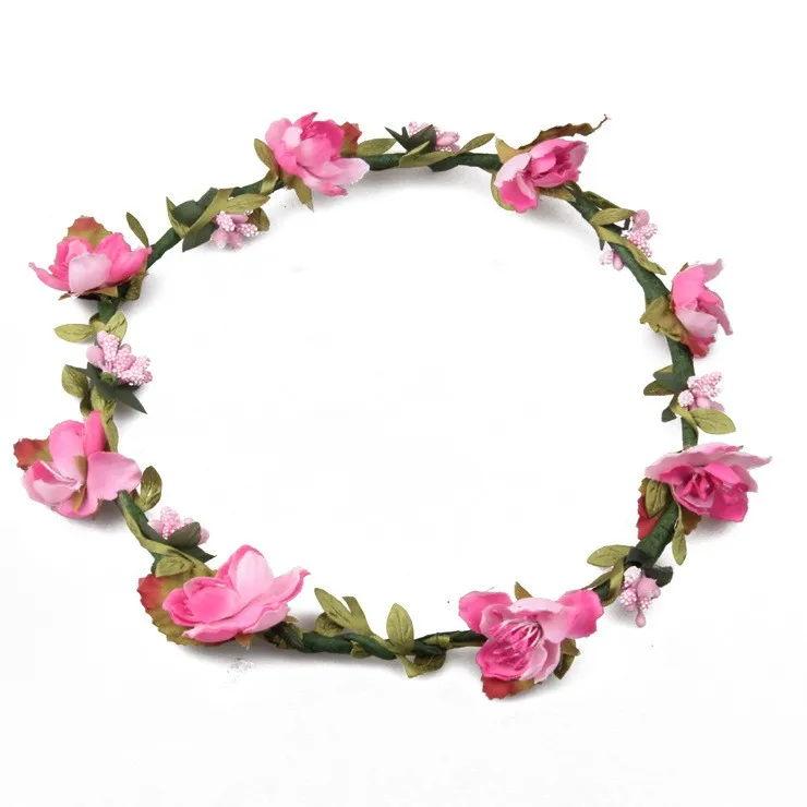New style wedding headband with fabric flower crown jewelry