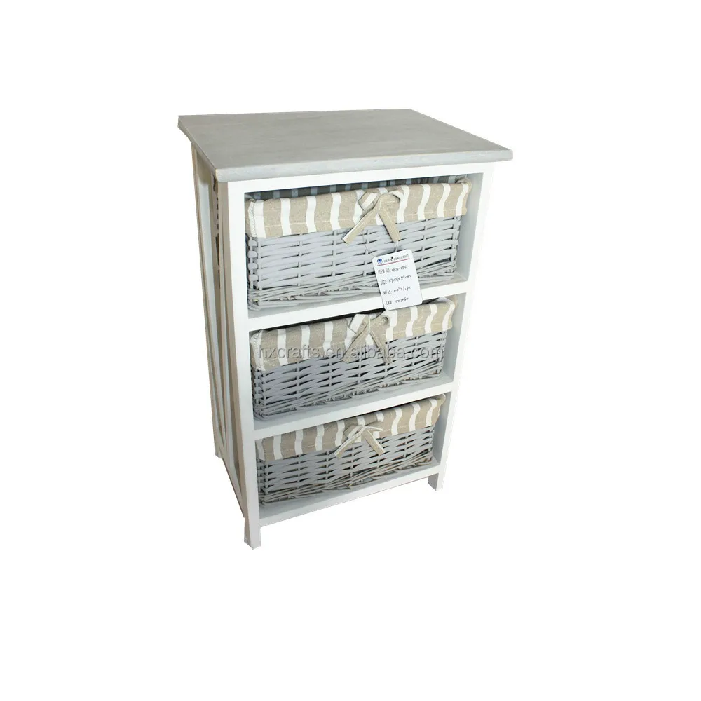 Versatile 3 Rattan Drawers Basket Storage File Cabinet Buy File