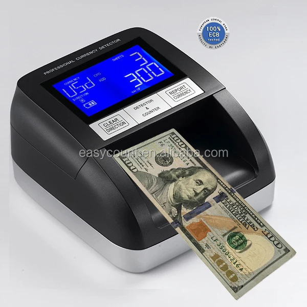 Support New 10/ 20/50 Euro Ec330 Multi Function Money Detector/infrared
