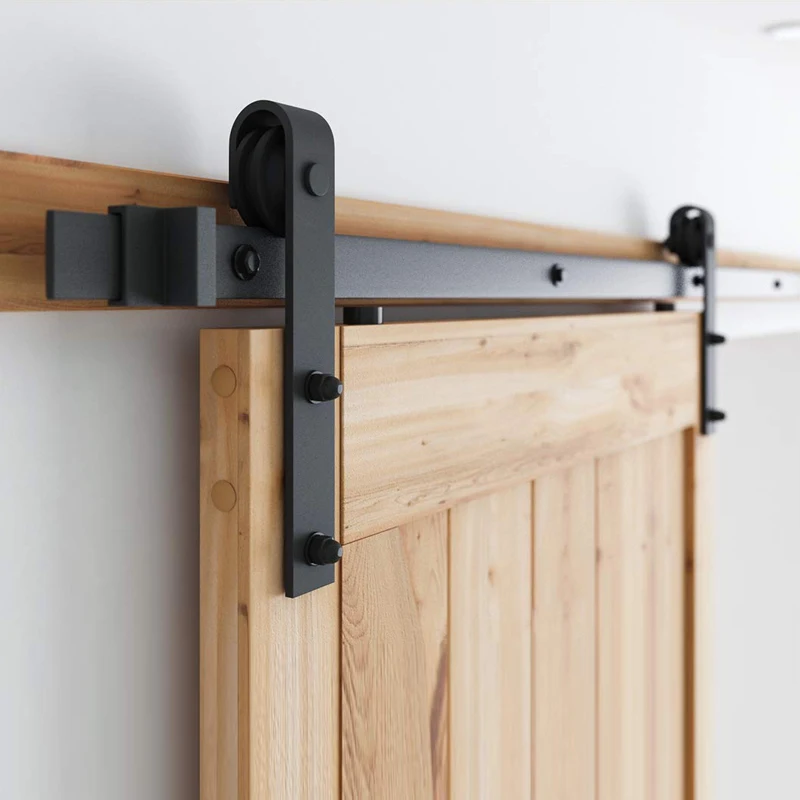 Matte Black Heavy Duty Sliding Barn Door Hardware Kit - Buy Barn Door ...