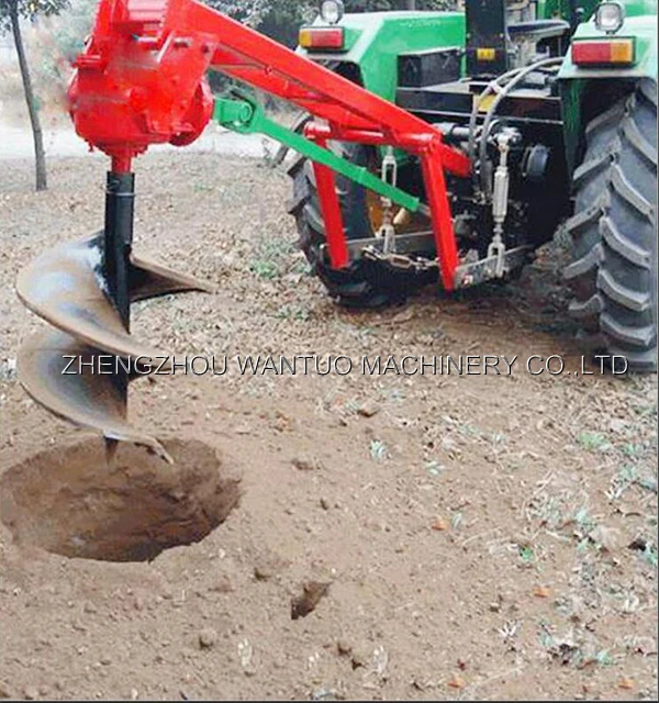 Farm Tractor Mounted Tree Planting Drilling Machine / New Condition ...