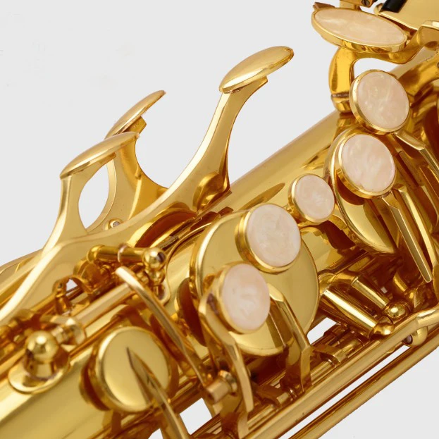 Gold Lacquer Surface Material Head Material Tenor Saxophone With Good