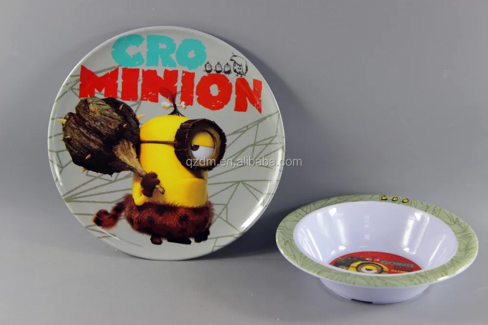 Children's Plate And Bowl Made Of Melamine