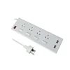 Power Saving AU/NZ 4 Outlet USB Power Board With Individual Switch