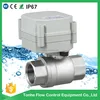 CE SS304 DN20 0~5V electric modulating actuator 4-20mA regulating control ball valve