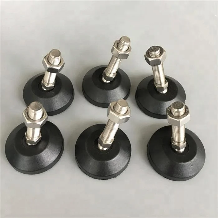 M16 Fixed Foot Adjustable Levelling Feet,Ss304 Machine Feet With Rubber