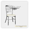 Luxury Aluminum Napoleon Chair Silver Restaurant Dining Chairs For Event Wedding Decoration