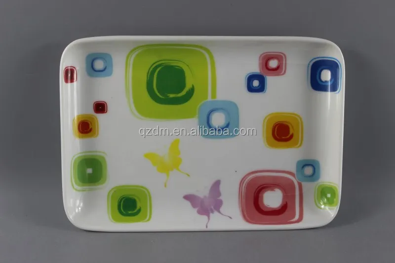 Factory Supply Square Plate ,Cake Plate Rectangle plate