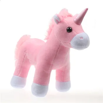 unicorn soft toy pink