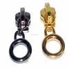 hottest selling gold circle zip pull for nylon zipper