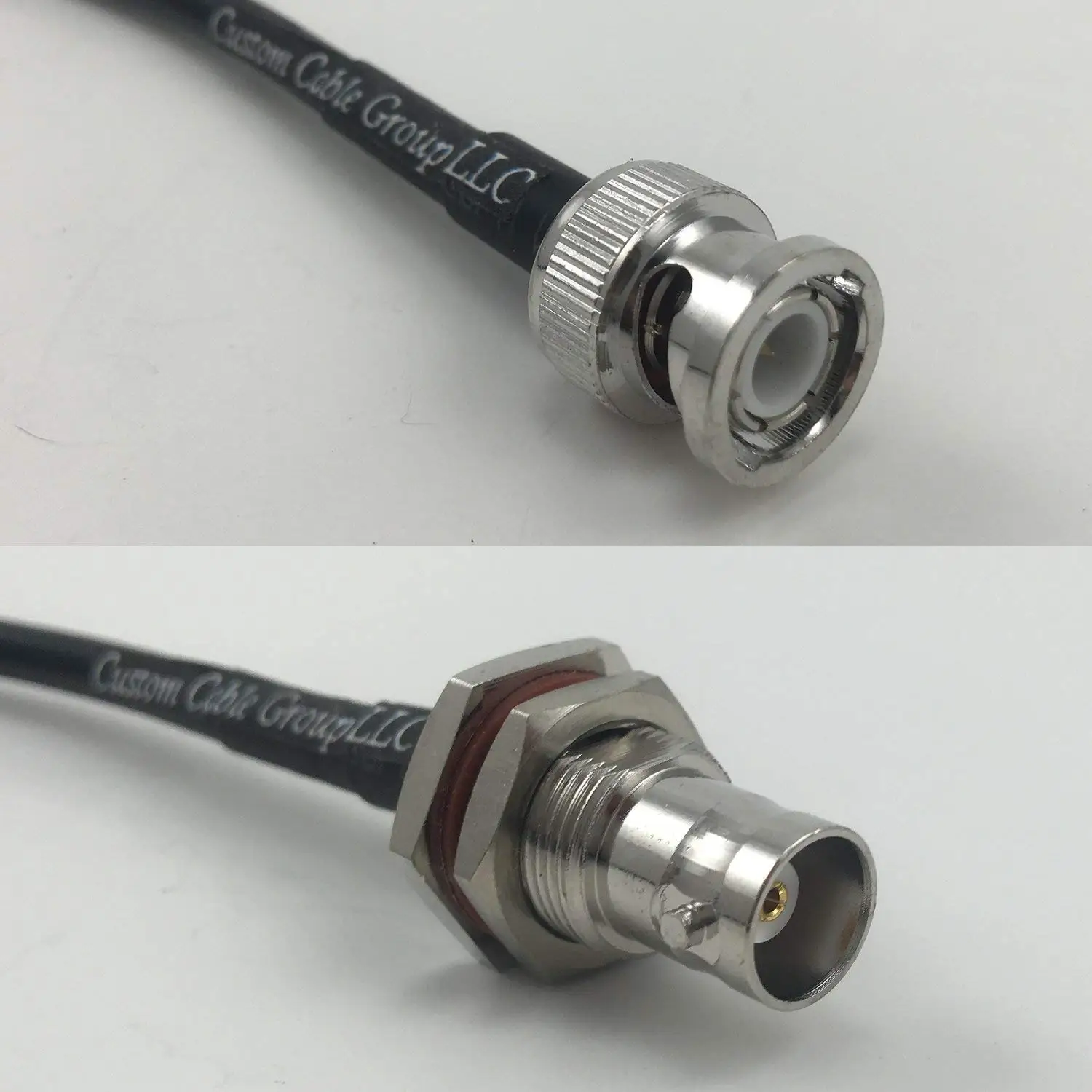 RF pigtail cable BNC male to BNC female bulkhead RG316 30CM Ships From USA