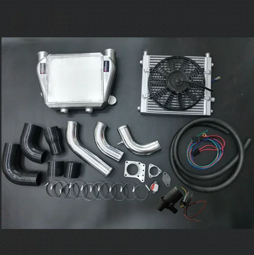 Water To Air Turbo Intercooler Top Mount Intercooler Kit For Nissan