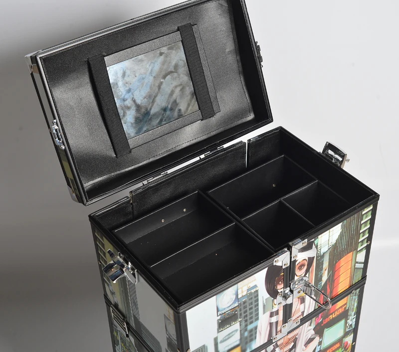 1 professional aluminium vanity carry case cosmetic travel box