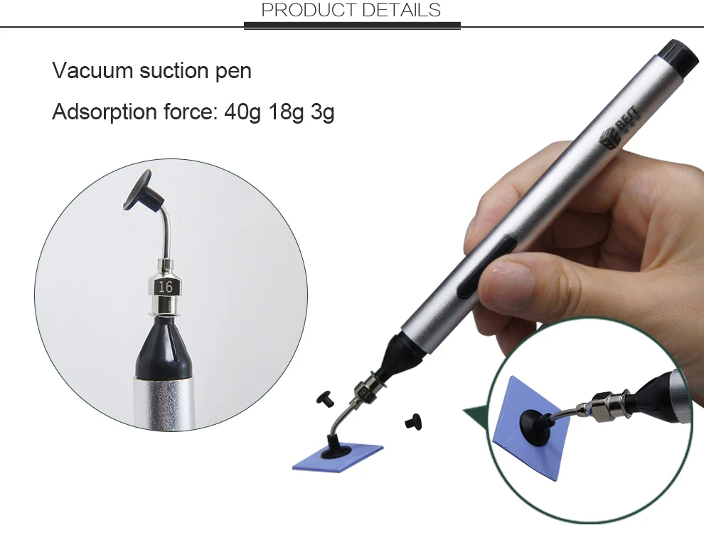 Best939 Vacuum Ic Suction Pen With Three Cup Buy Pen Holder With