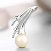 Wholesale 925 sterling silver pearl pendant findings for three pearls setting