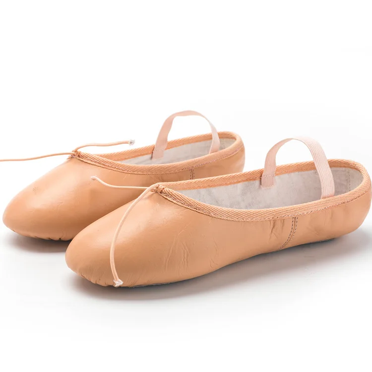 pink leather ballet shoes