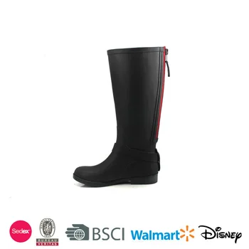 rain boots with zipper