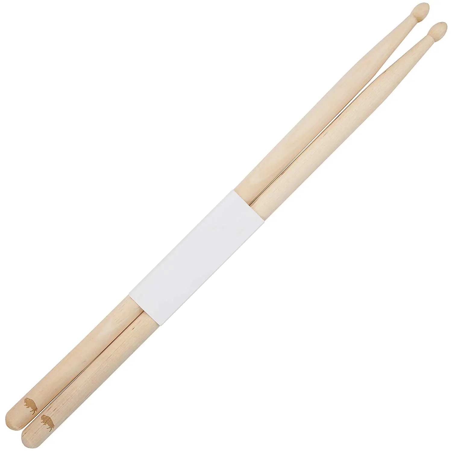 Buffalo 5B Maple Drumsticks With Laser Engraved Design - Durable Drumstick Set With Wooden Tip - Wood Drumsticks Gift