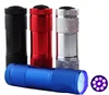 Mini uv led Flashlight 395 Lumens T6 Tactical Flashlight, 9 Led Purple Lights,Metal Aluminum Torch Flashlight For Check Money