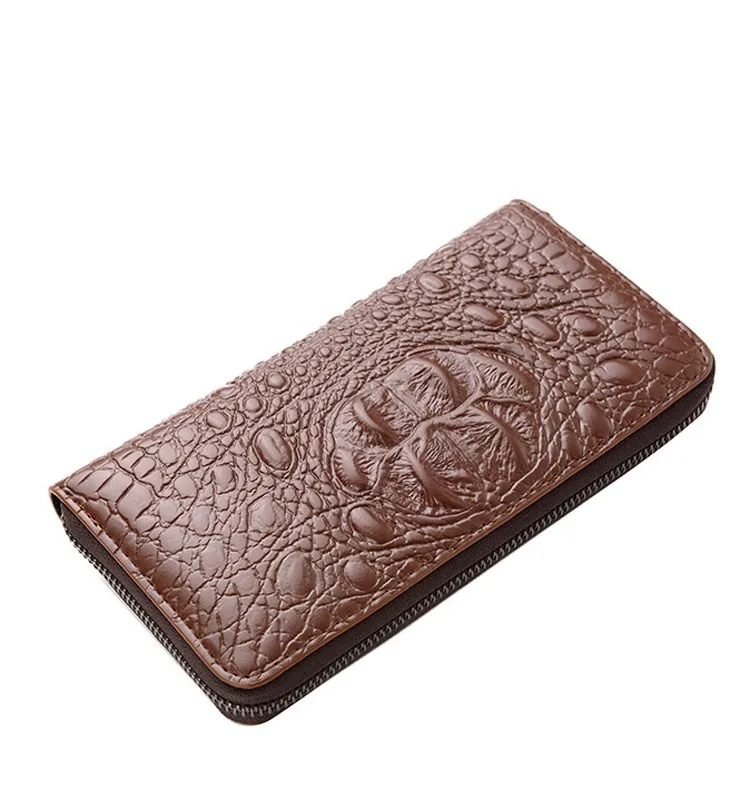 New customise fashion Brand logo croco bagsmen leather wallet men hand bags