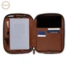 Highest quality Italian vegetable leather zippered padfolio