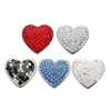 18mm heart diy metal decorative jewellery snap button for bracelet pendant earring