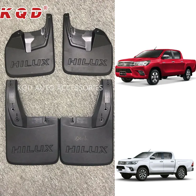 Abs Plastic Car Parts Black Mud Guard Flaps For Hilux 2017 Abs Plastic Car Parts Black Mud Guard Flaps For Hilux 2017