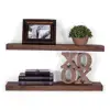 Deep Clean Edge Floating Shelves Hand made Clear Coat Finish Countersunk Hidden Beautiful Grain Pine
