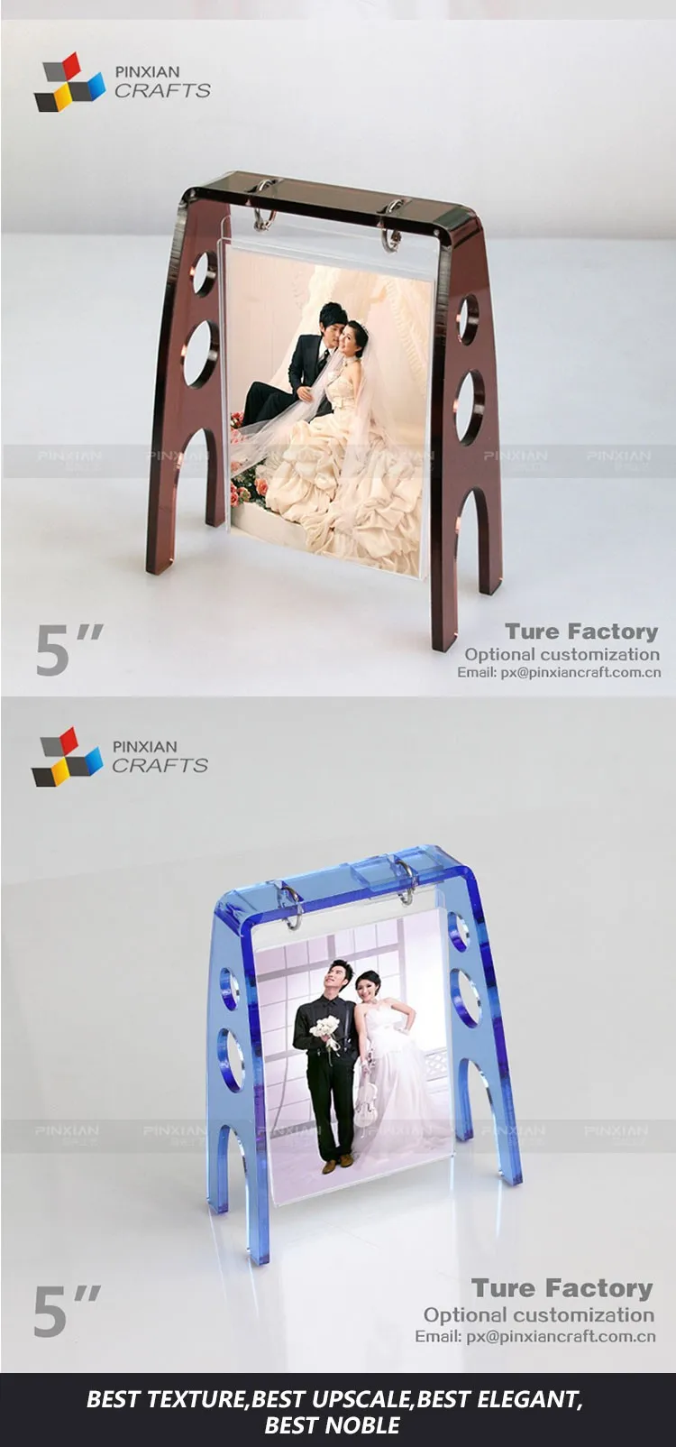 Manufacturer Customized A4a5a6a3brown Swing Photo Frame Sexy Gril And