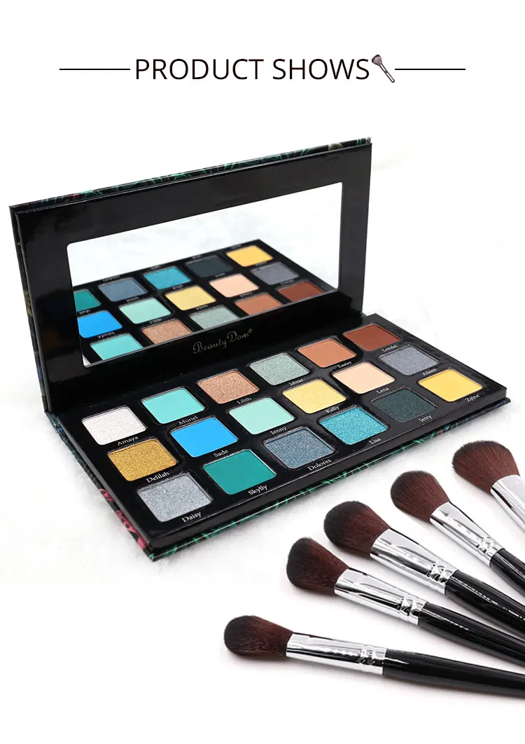 Natural Herbal High Quality Eyeshadow Palette 18 Color High Pigment