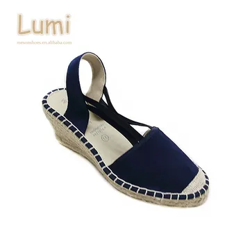 canvas closed toe wedge shoes