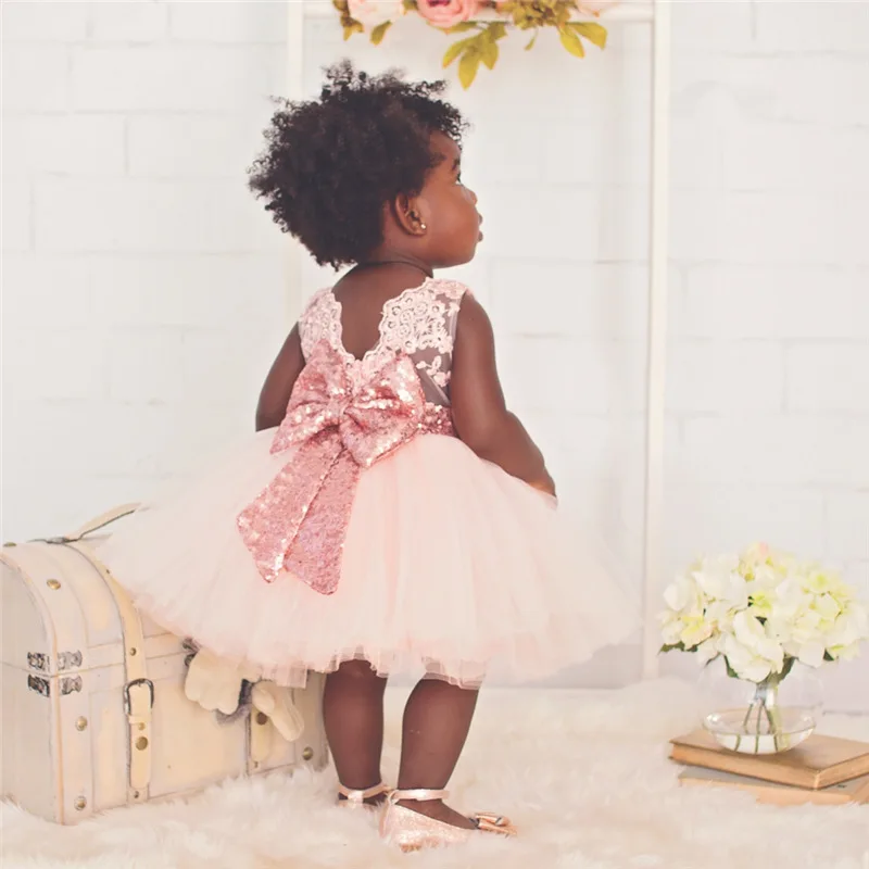 European Newborn Baby Clothes Princess Kids Frocks Design Party Dresses