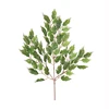 Wholesale cheap mini white ficus leaf tree artificial plants of leaves with limb