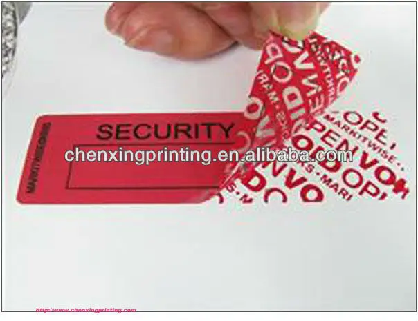 100 Custom Printed Barcode Security Void Labels – 1.5 Inch, Stickers Seals