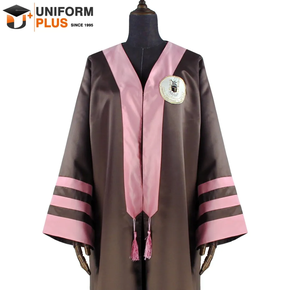 Wholesale Matte Fabric Blue University Graduation Gown And Uniform