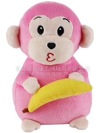 pink stuffed monkey