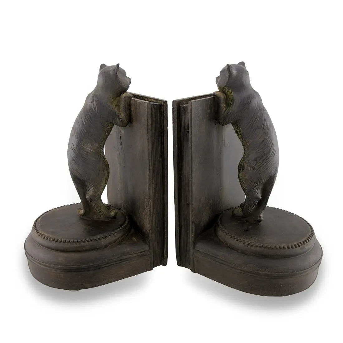 black iron bookends