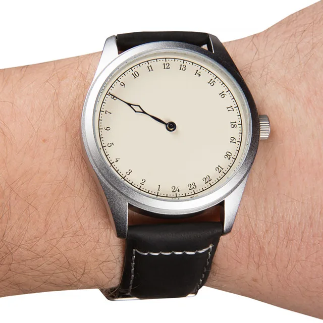 Neue Luxus Vintage 24 Stunden Eine Hand Uhr Quarz Bewegung Uhr Mit Lvory Zifferblatt Männer Uhren Buy Japan Miyota Bewegung Quarzuhr,Klassische Oem