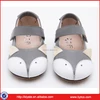 Baby girl leather dress shoes animal fox funny beautiful baby girl shoes wholesale