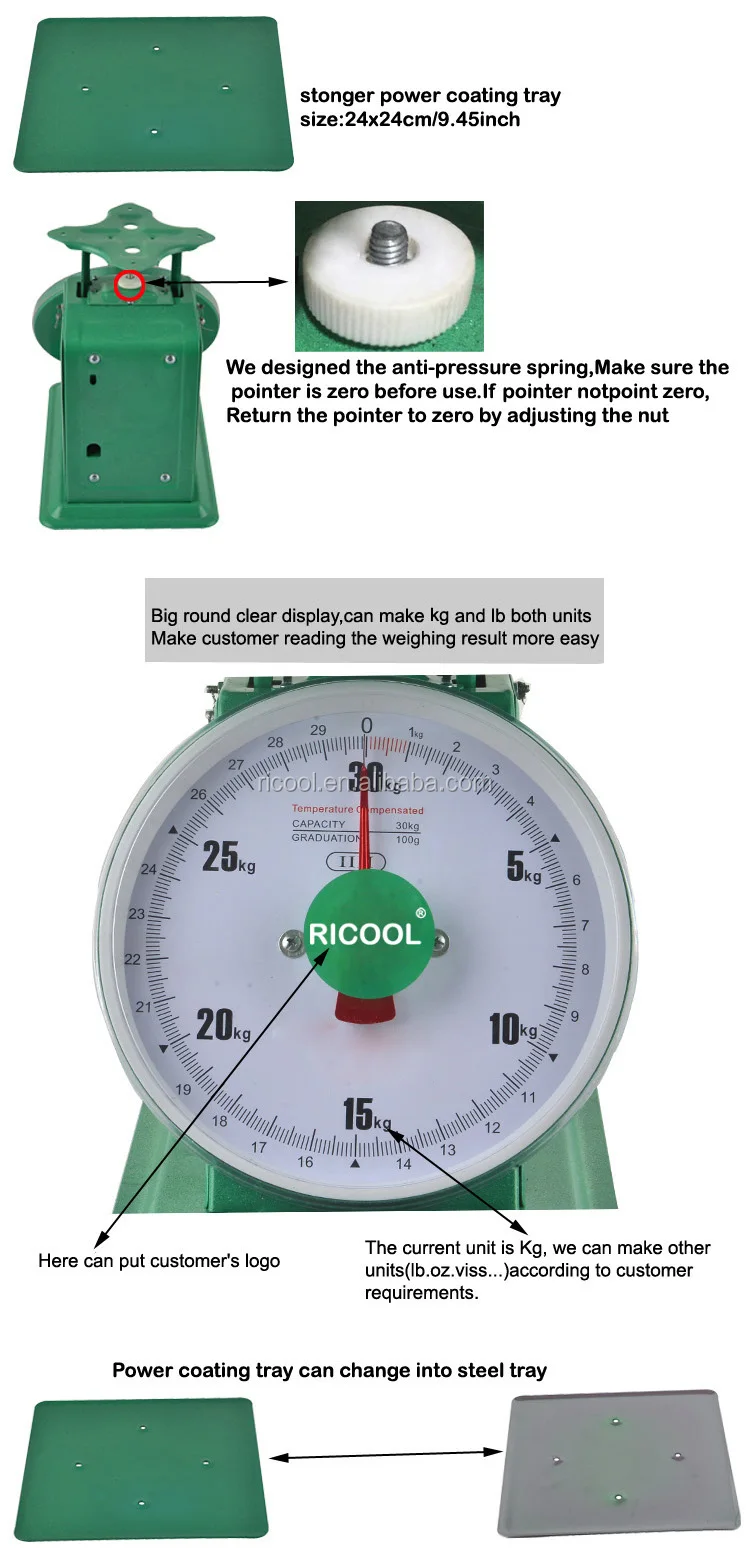 30kg/66lb Mechanical Spring Weighing Scale Buy Soring Scale 30kg