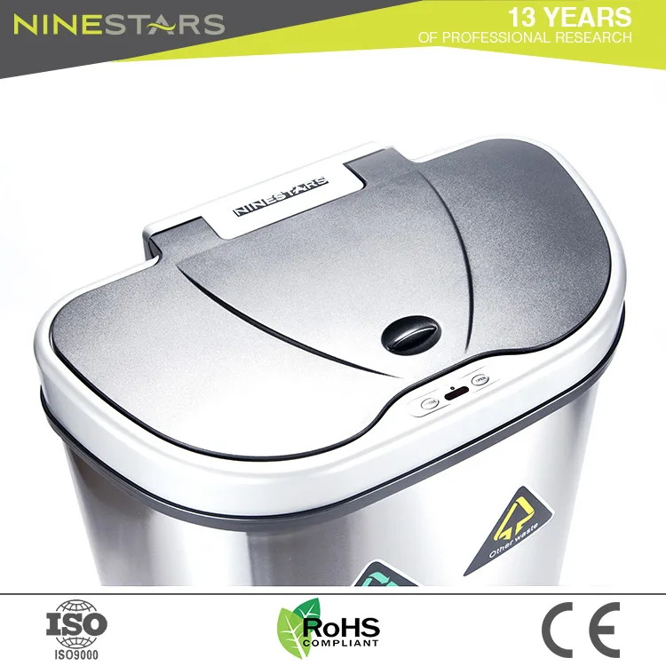 Ninestars Dual Compartment Electric Kitchen Waste Bin Buy Dual Waste